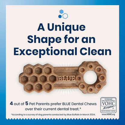 Blue Buffalo Dental Chews Large Natural Dog Treats, Chicken & Spearmint 33-oz Bag (21 Count)