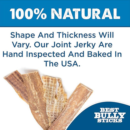 6-inch Joint Jerky Dog Treats by Best Bully Sticks (25 Pack) All Natural Beef Dog Treats