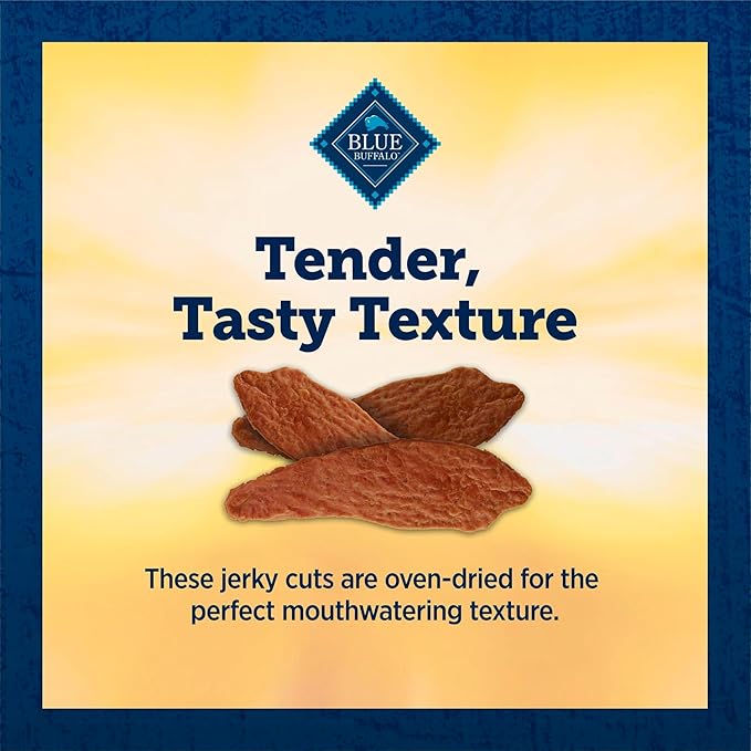 Blue Buffalo True Chews Premium Jerky Cuts Dog Treats, Made in the USA with Natural Ingredients, Chicken, 12-oz Bag