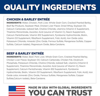 Hill's Science Diet Adult 1-6 Wet Dog Food Variety Pack, Chicken & Beef, 13 oz. Cans, 12-Pack