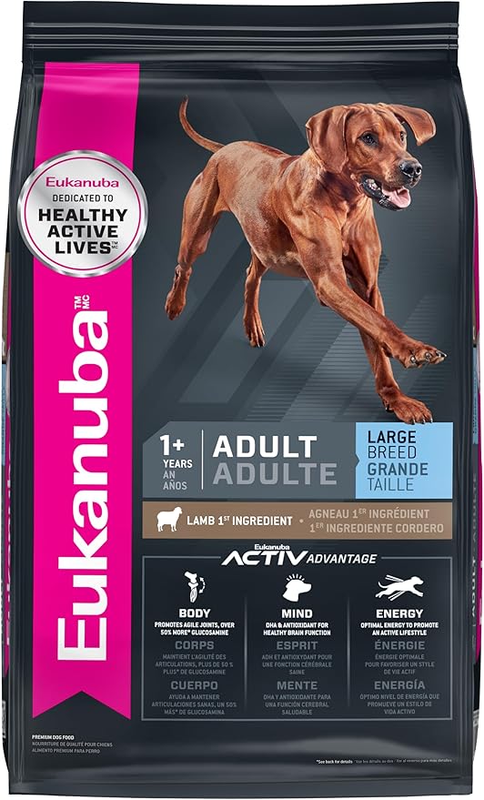 Eukanuba Adult Large Breed Lamb 1st Ingredient Dry Dog Food, 30 lb Bag