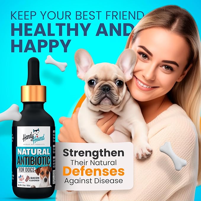 Handy Hound Dog Cough & Antibiotic Bundle – Kennel Cough Relief & Immune Support – Manuka Honey & Herbal Formulas