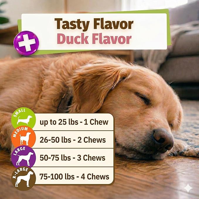 Pet Naturals Daily Probiotic Soft Chews for Dogs, Digestive and Immune Support Supplement, 1 Billion CFU Per Chew, Duck, 60 Count