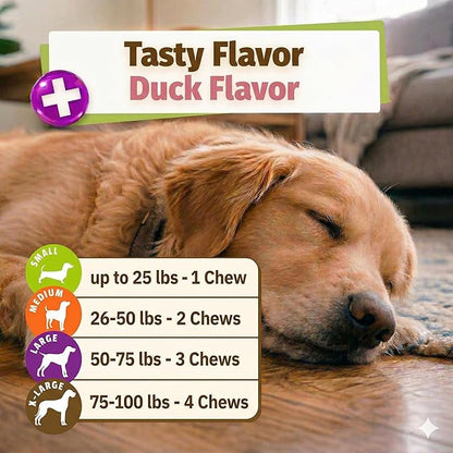Pet Naturals Daily Probiotic Soft Chews for Dogs, Digestive and Immune Support Supplement, 1 Billion CFU Per Chew, Duck, 60 Count