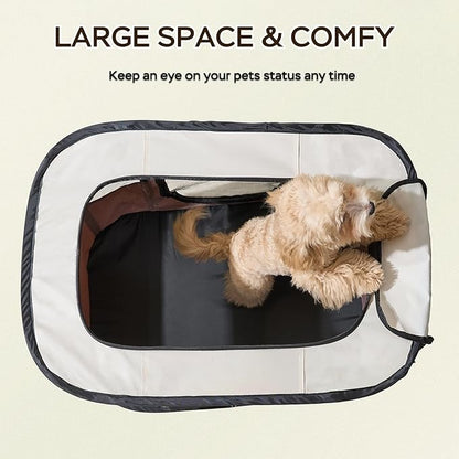 Portable Foldable Pet Playpen Collapsible Crates Kennel Playpen for Dog cat and Rabbit &Travel playpen Outdoor or Indoor (Medium（31.5" L x 23.6" W x 21.7" H）, Green)