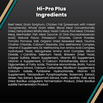 VICTOR Super Premium Dog Food – Hi-Pro Plus Dry Kibble – High Protein Dog Food with 30% Protein – Beef, Chicken, Pork, Fish Meals, Gluten Free - for High Energy and Active Dogs & Puppies, 50lbs
