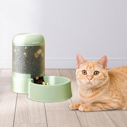 Automatic Pet Feeder Water Drinking Puppy Nonslip Bases Food Dispenser for Dogs Cats, Snack Feeder