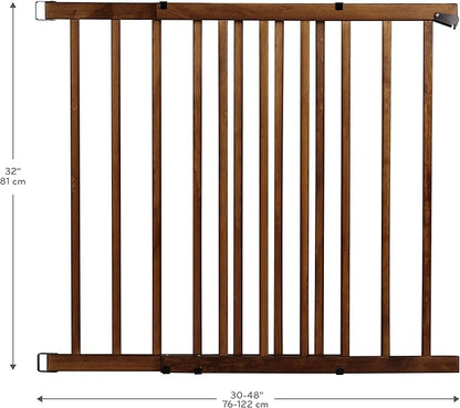 Evenflo Walk-Thru Top of Stairs Baby Gate, Farmhouse Collection