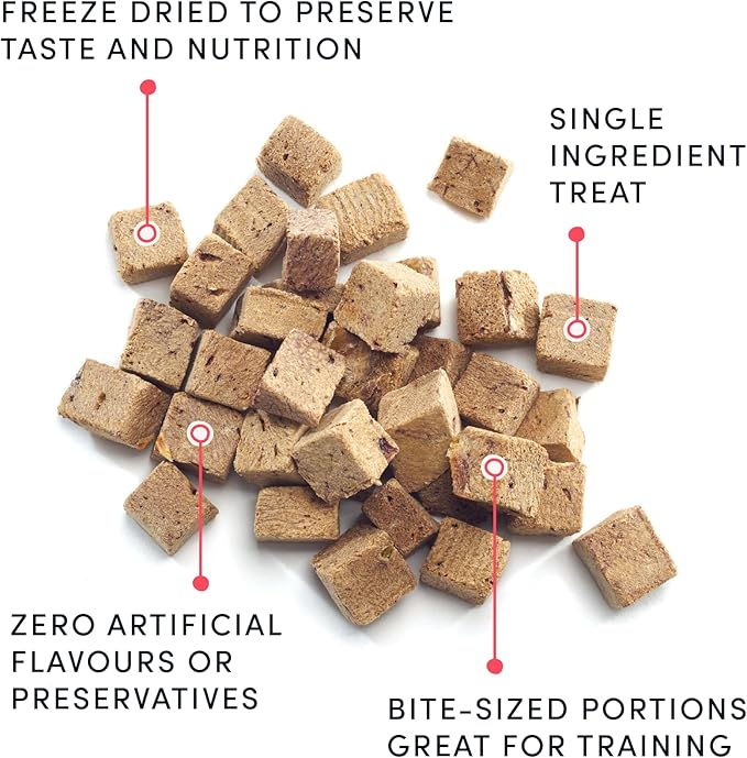 Crumps Naturals Mini Trainers Freeze Dried Pork Hearts 1.9oz, Dog Treats