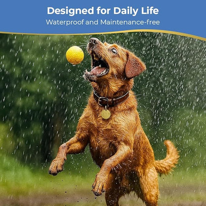 Dog & Cat Flea Collar Tag. All Natural Flea and Tick Prevention with BioResonance Technology Lasts Up to 12 Months. No Pesticides. Safe Non-Toxic Flea Tag .Attach to Collar/Works Without Chemicals
