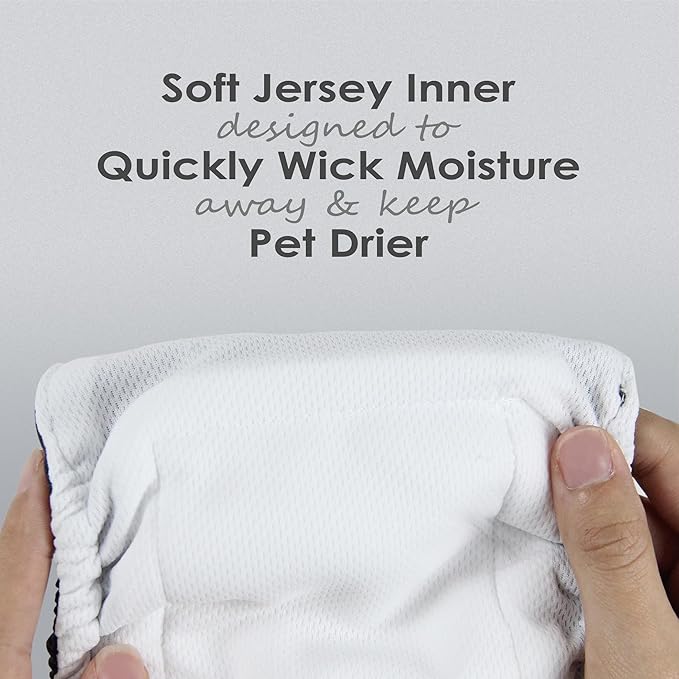 wegreeco Washable Male Dog Belly Band (Stylish Pattern)- Pack of 3 - Washable Male Dog Belly Wrap, Dog Diapers Male (Houndstooth, Small)
