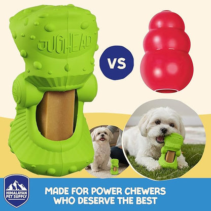 Himalayan Jughead Classic Dog Chew Holder - Holds Chews & Treats for Dogs, Slows Down Fast Chewers for Long Lasting Chews - Pair with Jughead Classic Insert, and Veggie Treats Like Carrots & Celery