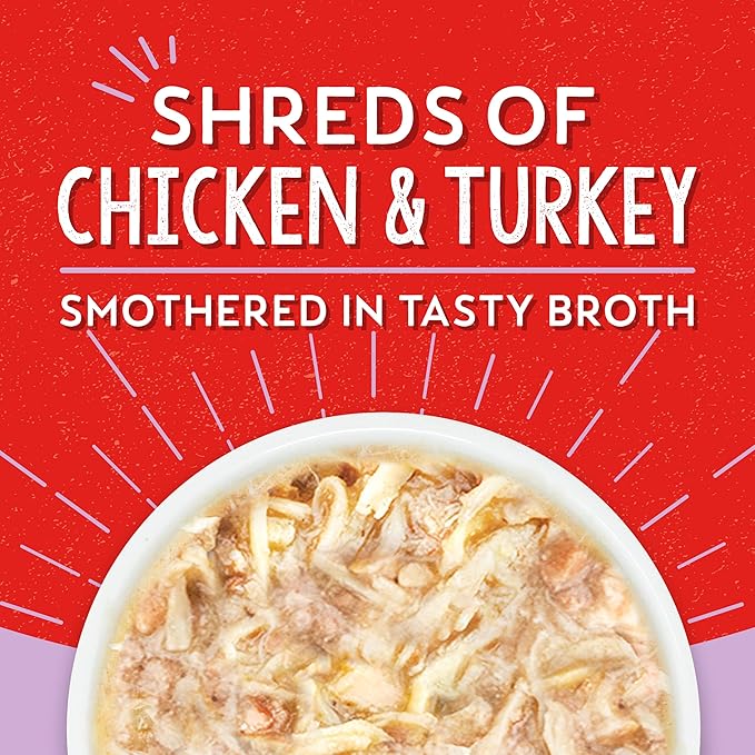 Stella & Chewy's Lil Bites Savory Stews for Small Breeds Chicken & Turkey Dinner in Broth,2.7 oz Cups,(Pack of 24)