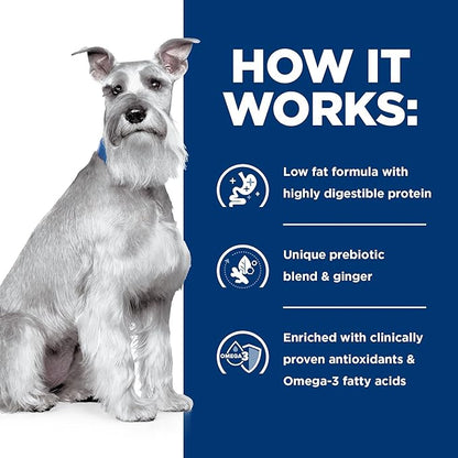 Hill's Prescription Diet i/d Low Fat Digestive Care Wet Dog Food, Rice, Vegetable, & Chicken Stew, 5.5 oz. Cans, 24-Pack
