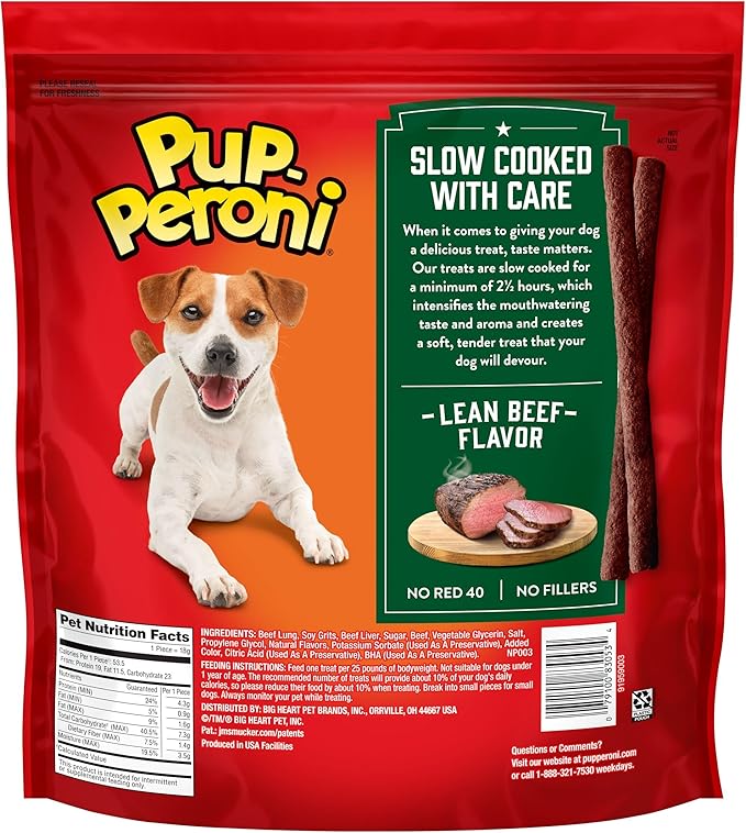 Pup-Peroni Lean Beef Flavor Dog Treats, 38 Oz. Bag