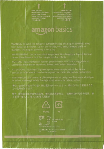 Amazon Basics Premium Leak Proof Dog Poop Bags with Dispenser and Leash Clip, Brazilian Mango Scented, 13" x 9", 810 Count (54 Rolls of 15)