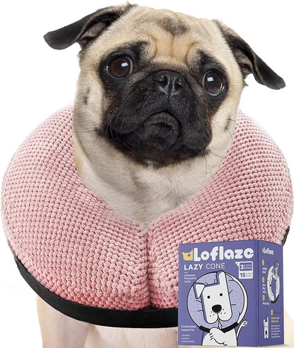 Loflaze Soft Inflatable Dog Cone Collar for Large Medium Small Dogs Cats After Surgery - Neck Donut, E Collar Alternative for Recovery