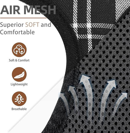 PUPTECK Soft Mesh Dog Harness and Leash Set Pet Puppy Cat Comfort Padded Vest No Pull Harnesses, Black&White, M