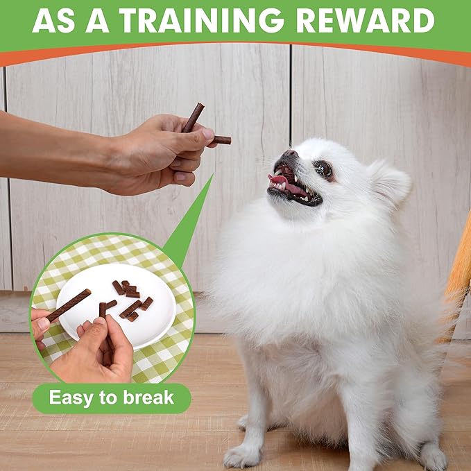MON2SUN Dog Jerky Treats, 5 Inch Chicken Sticks (Chicken Liver Flavor) Rawhide Free Training Treats for Small Dogs, Soft and Healthy Snacks, 10.58oz (40 Count-Pack of 1)