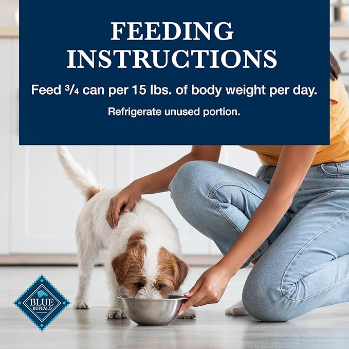 Blue Buffalo Homestyle Recipe Adult Wet Dog Food, Made with Natural Ingredients, Fish & Sweet Potato Dinner with Garden Vegetables, 12.5-oz can (Pack of 12)