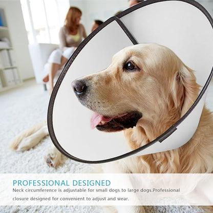 Adjustable Dog Elizabeth Collar - Latest Upgrade Pet Protective Cone With Soft Edge for Anti-Bite Lick, Surgery or Wound Healing (XXXL)