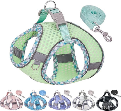 Summer Pet Supply No Pull, Step in Adjustable Dog Harness with Padded Vest for Hot Weather, Escape Proof Ultra Thin Soft Easy to Put on Small Dogs Sage S