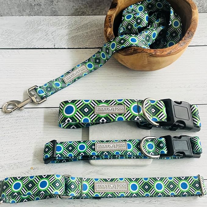 Lucky Love Dog - Adjustable Dog Collar with Easy Click Buckle for Large Ones, Durable, & Comfortable for Male & Female Dogs, Pet Collar for Puppies & Adult Dogs - Leo, Large