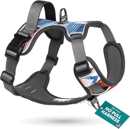 Embark Adventure No-Pull XL Dog Harness for Extra Large Dogs – Reflective Trim, Military-Grade Nylon, Dual Leash Clips, Gel-Lined Handle