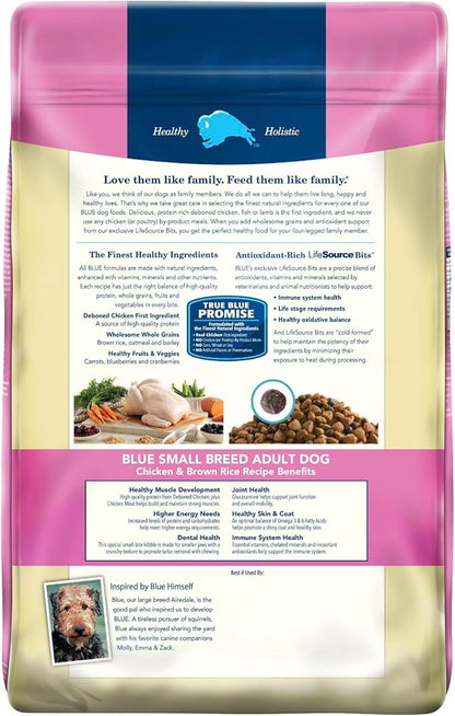 Blue Buffalo Life Protection Formula Adult Small Breed Dry Dog Food, Supports High Energy Needs, Made with Natural Ingredients, Chicken & Brown Rice Recipe, 15-lb Bag