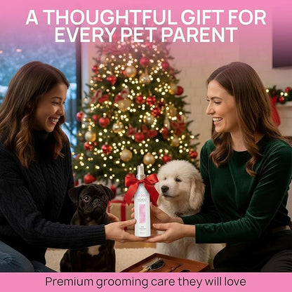 BioSilk for Dogs Detangling Spray with Shine Support, Lightweight Leave In Grooming Mist that Helps Smooth Coats, Detangle, and Add Shine Without Buildup, 8 Fl Oz