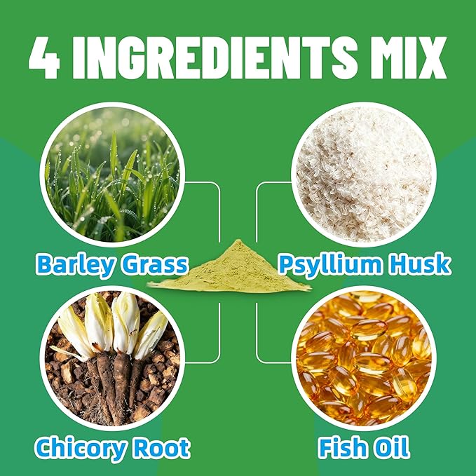 Just Try 7OZ Cat Grass Powder Feline Grass Treats Cat Supplements Hairball Treatment for Cats Cat Hairball Remedy Gut Health Cat Treats Healthy