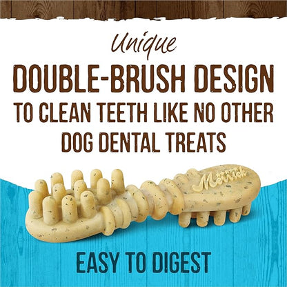 Merrick Fresh Kisses Dog Dental Chews Infused With Real Mint for Medium-Sized Dogs, Grain-Free Pet Treats, 23.0 oz. Box