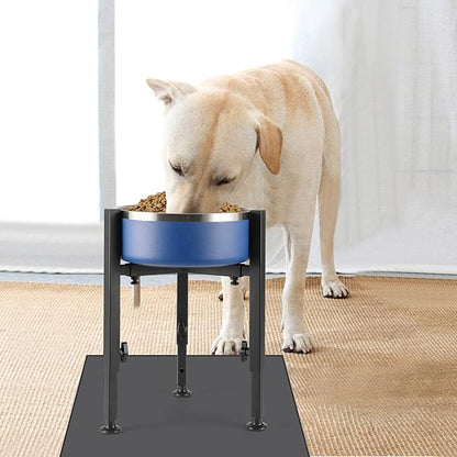PROERR Single Dog Bowl Stand,Tall Dog Food Stand Adjustable Wide 7-11" Heights 14.5",Metal Elevated PET Bowl Holder Raised Water Feeder for Medium,Large Dog(Bowl Not Included)