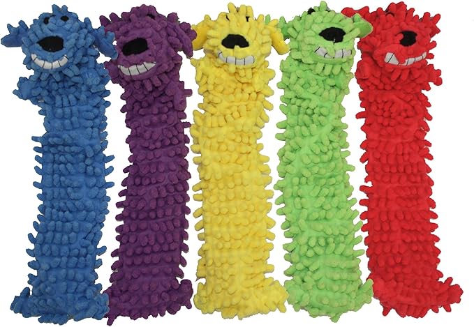 Multipet's 18-Inch Floppy Loofa Light Weight No Stuffing Dog Toys, Assorted Colors