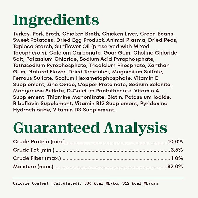 Nutro Hearty Stew Canned Wet Dog Food, Natural Grain Free Dog Food Wet Cuts in Gravy Roasted Turkey with Green Bean & Sweet Potato Stew, 12.5 oz. Cans (12 Count, Pack of 1)