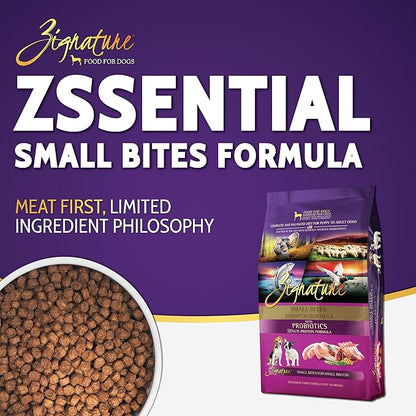 Zignature Zssential Limited Ingredient Formula Dry Dog Food Small Bites Dry Dog Food 4lb