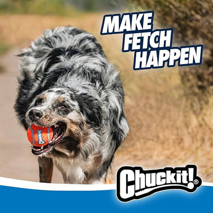 Chuckit! Dog Ball Launcher 12M Sport with 12" Handle Length for Medium 2.5" Dog Balls For Dogs 20-60 lb, Plastic Pet Fetch Ball Thrower, Perfect for Kids, Made in USA, Blue