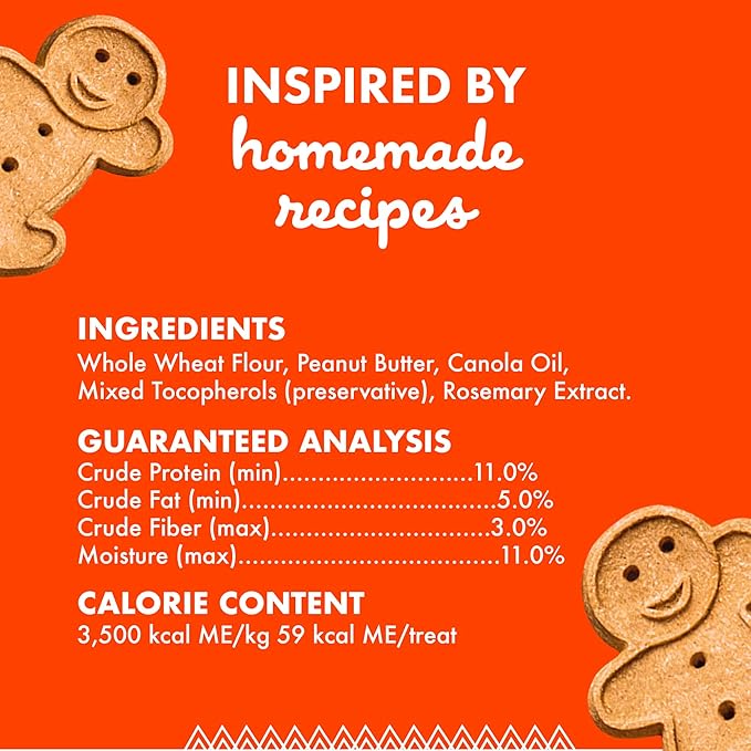 Buddy Biscuits Crunchy Dog Treats, Peanut Butter, 16 oz. Box