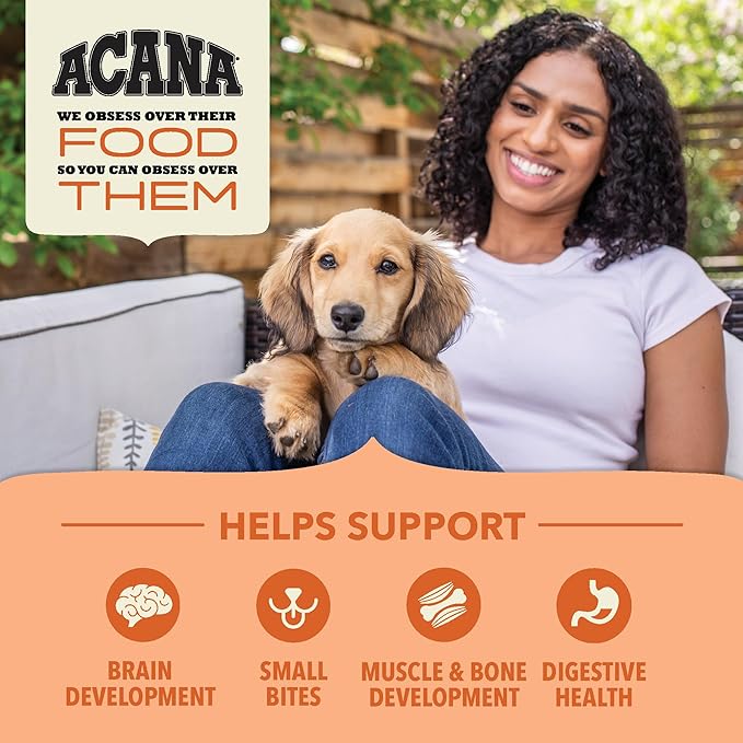 ACANA Wholesome Grains Dry Dog Food Puppy Recipe Real Chicken Eggs and Turkey 11.5lb Bag