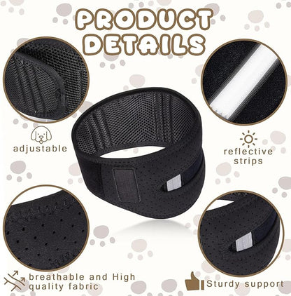 Adjustable Dog Neck Brace Offers Support for Pets Neck Pain Injury Relief Soft Support Cervical Vertebral Sprains and Instability Brace Collar for Dogs (M)
