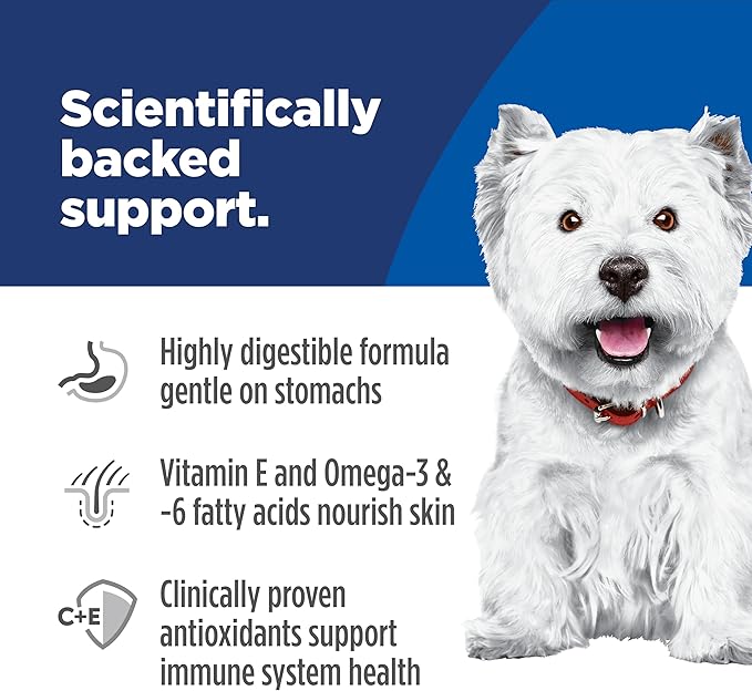Hill's Science Diet Adult Sensitive Stomach & Skin Small Bites Dry Dog Food, Chicken, 15 lb. Bag
