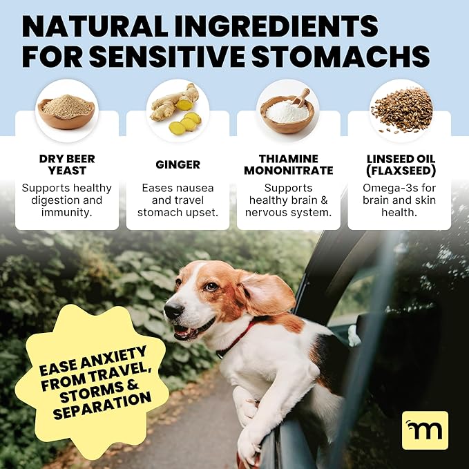 MalsiPree Calming Soft Chews for Dogs - 145 Count, Salmon Flavor - Promotes Relaxation & Composure - Support for Car Rides, Loud Noises, Grooming & Changes in Routine - with Chamomile & Melatonin