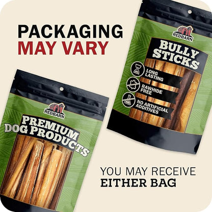 Redbarn Pet Products 7" Bully Sticks for Dogs, 3-Count, Pack of 9