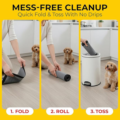 Glad for Pets Black Charcoal Puppy Pads - Super Absorbent Disposable Dog Pee Pads, Potty Training Pads, and Pet Supplies - Dog Pee Pads for Crate Training and Indoor Use 23" x 23" - 100 Count