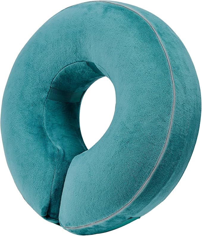Inflatable Reflective Dog Cone Collar Alternative After Surgery,Doggie Recovery Dount Neck Ecollar,Adjustable Soft Dog Cone Collar for Small Medium Large Dogs (Light Blue, XL)