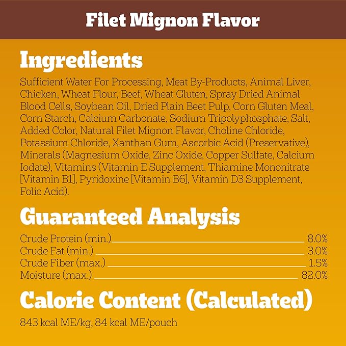 Pedigree Choice Cuts in Gravy Adult Wet Dog Food 30-Count Beef Flavor Variety Pack, 3.5 oz. Pouches