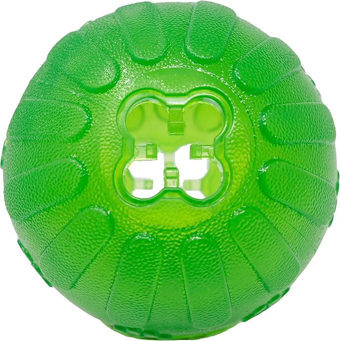 Starmark Treat Dispensing Chew Ball Tough Dog Toy, Medium/Large for Large Breeds