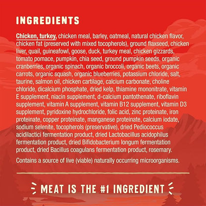 Stella & Chewy's Wild Red Dry Dog Food Raw Blend High Protein Wholesome Grains Prairie Recipe, 21 lb. Bag