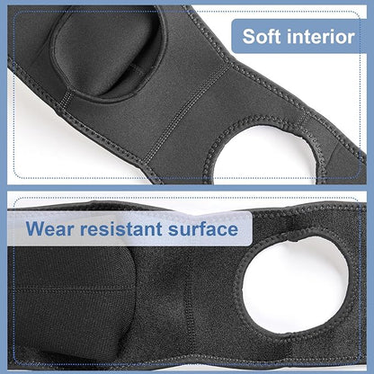 Coodeo Dog Recovery Suit, Cone Collar Alternative, Abrasion Resistant Dog Recovery Sleeve, Washable 2.5mm Thick and Waterproof, Pet Wounds Prevent Licking, Bite, Keep Dry (Black, S)