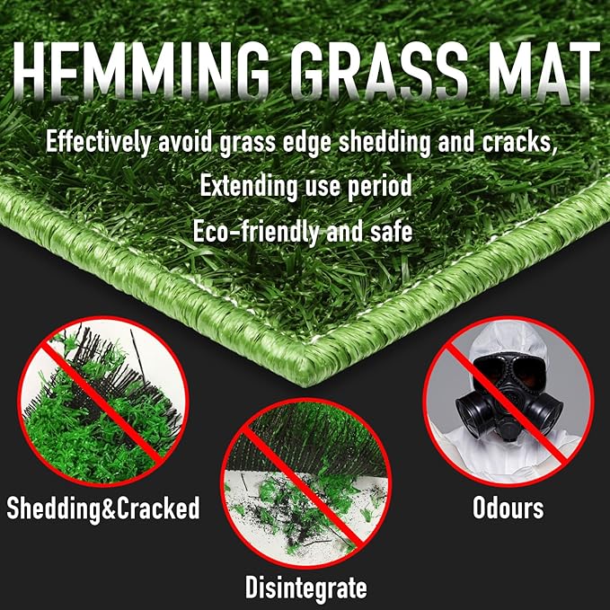 Hompet Dog Toilet Indoor Puppy Training Pad, 25''x20'', Dog Potty Pet Training Grass Mat, Removable Waste Tray for Easier Clean Up, Artificial Turf